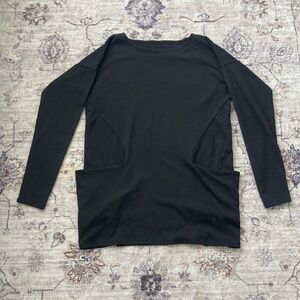 Marcellamoda New York Carla Tunic Dress with Pockets black small minimalist